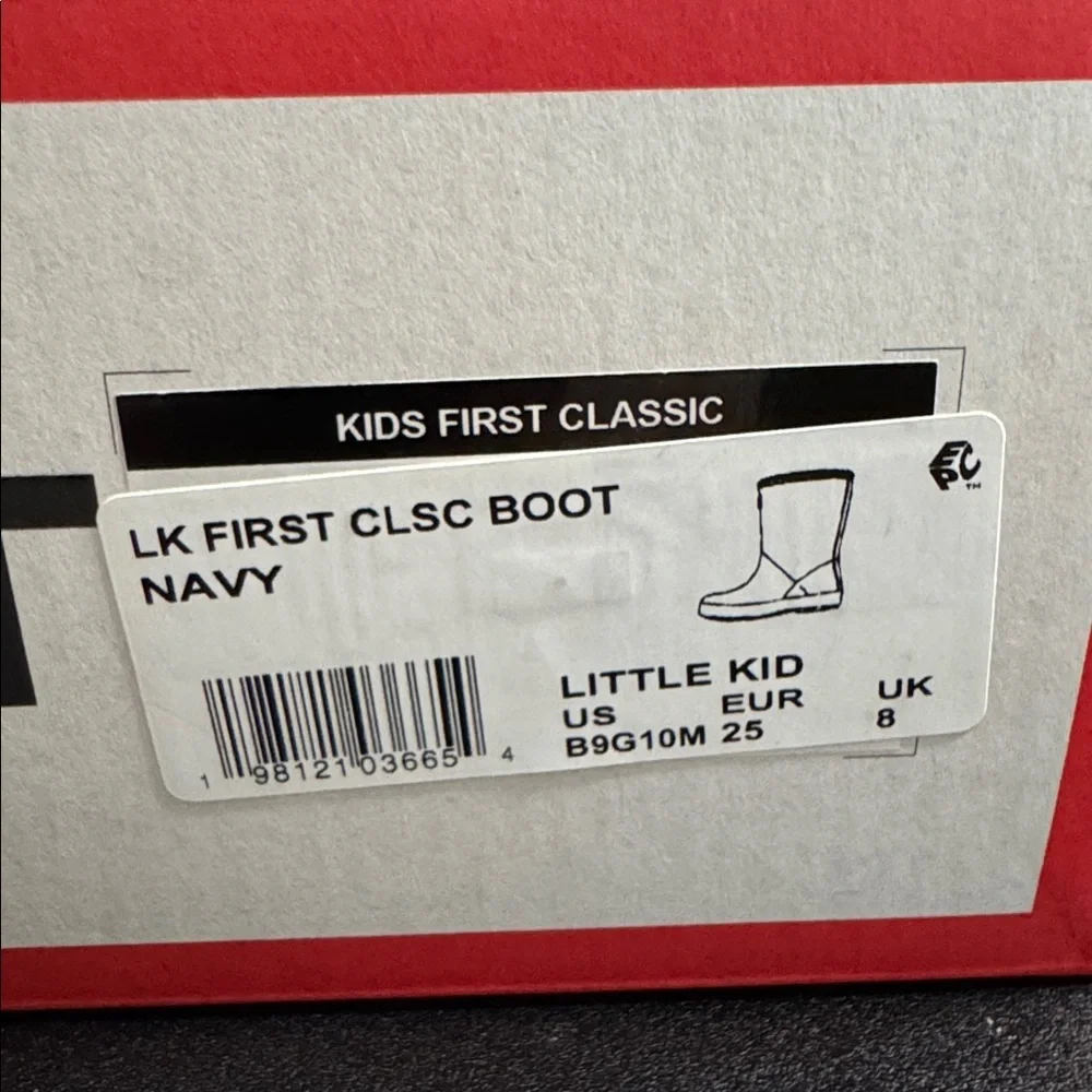Hunter Kids Toddler Navy First Classic Boots Size 9 Boys/10 Girls New NIB